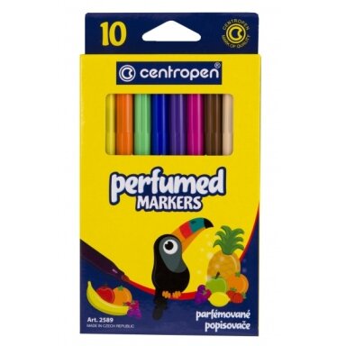 Flomasteriai Centropen Perfumed 2589 2-3 mm 10 spalvų Flomasteriai Centropen Perfumed 2589 2-3 mm 10 spalvų