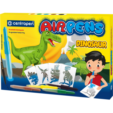 Flomasteriai pučiami Centropen Airpens Dinosaur 5 +1 spalvų