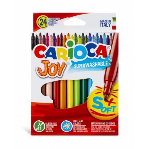 Flomasteriai Carioca Joy 24 spalvų Flomasteriai Carioca Joy 24 spalvų