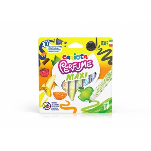 Flomasteriai Carioca Perfume Maxi kvepianti 10 spalvų Flomasteriai Carioca Perfume Maxi kvepianti 10 spalvų