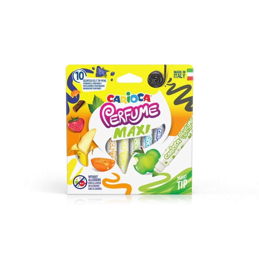 Flomasteriai Carioca Perfume Maxi kvepianti 10 spalvų