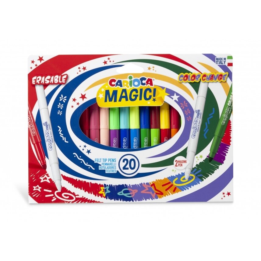 Flomasteriai Carioca StereoMagic (9+9+2 vnt) Flomasteriai Carioca StereoMagic (9+9+2 vnt)