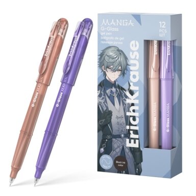 ErichKrause G-Glass Stick Manga Gel Pen 0.5 mm Black Ink