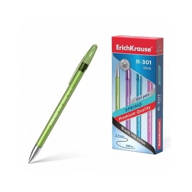 Ручка гелевая ErichKrause R-301 Spring Gel Stick 0,5 мм цвет чернил синий