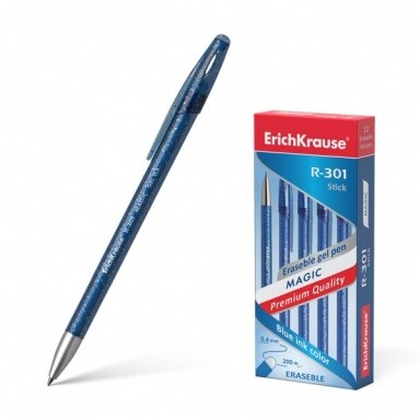 Ручка гелевая сo стираемыми чернилами ErichKrause R-301 Magic Gel 0,5 мм цвет чернил синий
