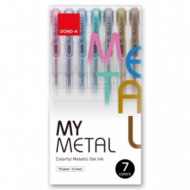 Dong-A My Metal Gel Pens 0.5 mm 7 pcs