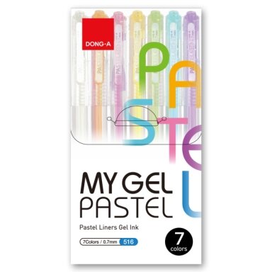 Набор гелевых ручек пастельных цветов Dong-A My Pastel 7 шт.