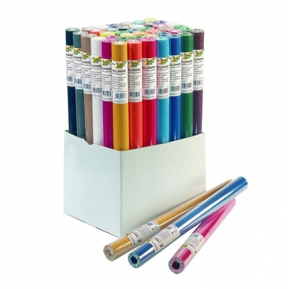 Гофрокартон E-Flute в рулоне, 50x70см, 1 рулон, светло-розовый 1