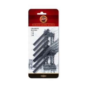 Set of Graphite Blocks Koh-I-Noor 4390 2B/4B/6B 7x7 mm 6 pcs