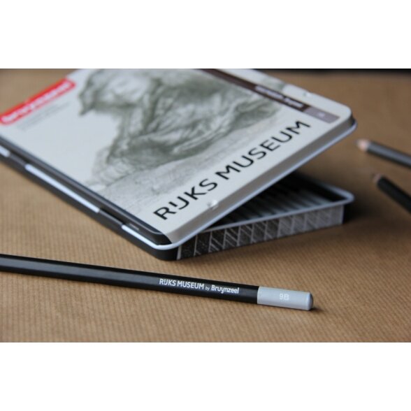 Bruynzeel Van Rijn Graphite 2H-9B Pencils Set 12 Pencils 2