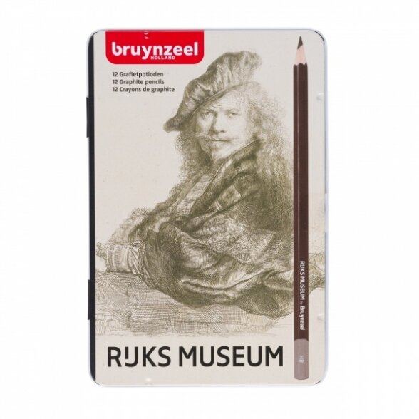 Bruynzeel Van Rijn Graphite 2H-9B Pencils Set 12 Pencils