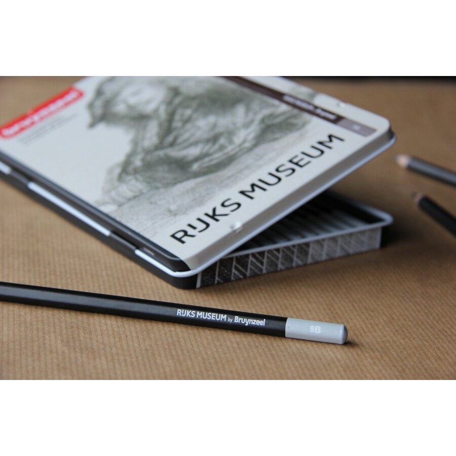 Bruynzeel Van Rijn Graphite 2H-9B Pencils Set 12 Pencils 2