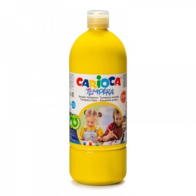Краска Carioca Tempera 1000 мл желтая