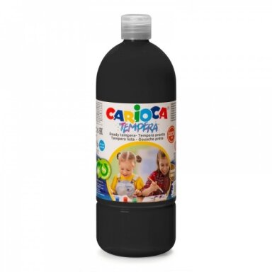 Краска Carioca Tempera 1000 мл черная
