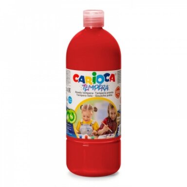 Tempera Carioca bottle 1000 ml Vermillion Red