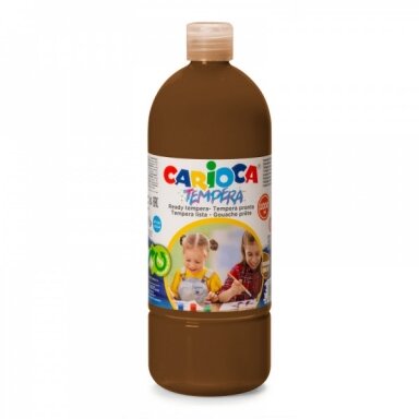 Краска Carioca Tempera 1000 мл коричневая