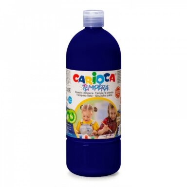 Tempera Carioca bottle 1000 ml Dark Blue