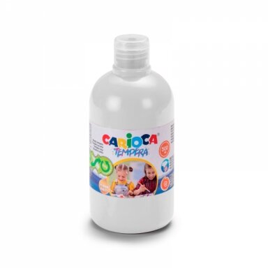 Краска Carioca Tempera 500 мл белaя