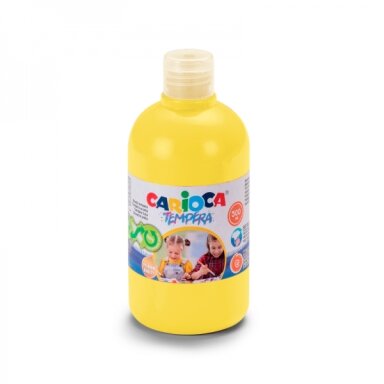 Краска Carioca Tempera 500 мл желтый лимонный