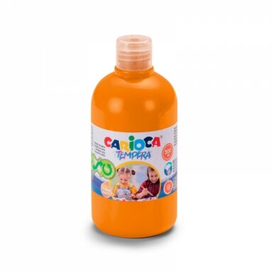 Краска Carioca Tempera 500 мл оранжевая
