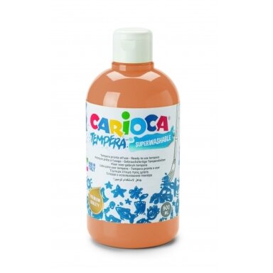 Краска Carioca Tempera 500 мл 41 пастельный оранжевый