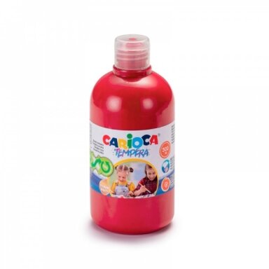 Краска Carioca Tempera 500 мл ярко-красная