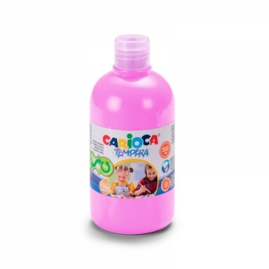 Краска Carioca Tempera 500 мл розовая