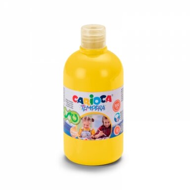 Краска Carioca Tempera 500 мл ярко-желтая