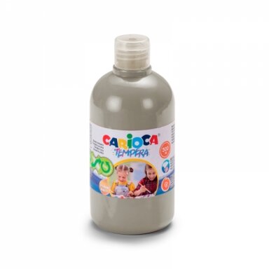 Краска Carioca Tempera 500 мл серебряная