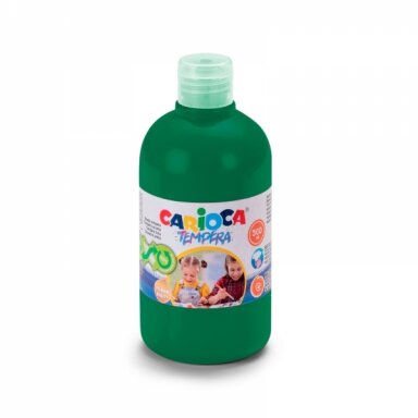 Краска Carioca Tempera 500 мл изумрудно-зеленая