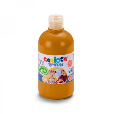 Краска Carioca Tempera 500 мл (Siena) желто-коричневая