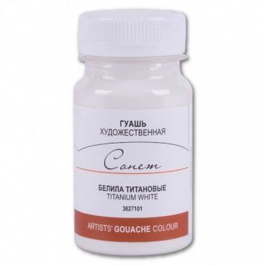 Artists' Gouache Colours "Sonnet" in Jar 100 ml — 101 White