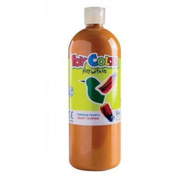 Guašas Toy Color 1000 ml puikiai plaunamas geltona ochra Guašas Toy Color 1000 ml puikiai plaunamas geltona ochra