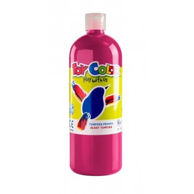 Guašas Toy Color 1000 ml puikiai plaunamas rausvai raudonos spalvos (Magenta) Guašas Toy Color 1000 ml puikiai plaunamas rausvai raudonos spalvos (Magenta)