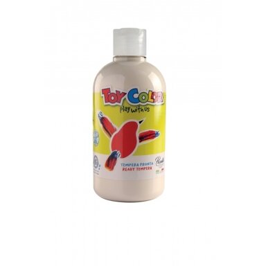 Guašas Toy Color 500 ml puikiai plaunamas baltas Guašas Toy Color 500 ml puikiai plaunamas baltas