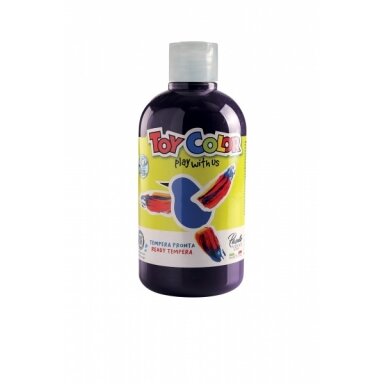 Guašas Toy Color 500 ml puikiai plaunamas juodos spalvos Guašas Toy Color 500 ml puikiai plaunamas juodos spalvos