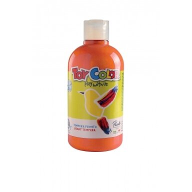 Guašas Toy Color 500 ml puikiai plaunamas oranžinės spalvos Guašas Toy Color 500 ml puikiai plaunamas oranžinės spalvos