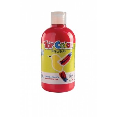 Guašas Toy Color 500 ml puikiai plaunamas raudonos spalvos Guašas Toy Color 500 ml puikiai plaunamas raudonos spalvos