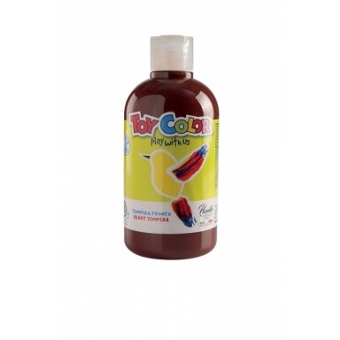 Guašas Toy Color 500 ml puikiai plaunamas rudos spalvos (deginta siena) Guašas Toy Color 500 ml puikiai plaunamas rudos spalvos (deginta siena)