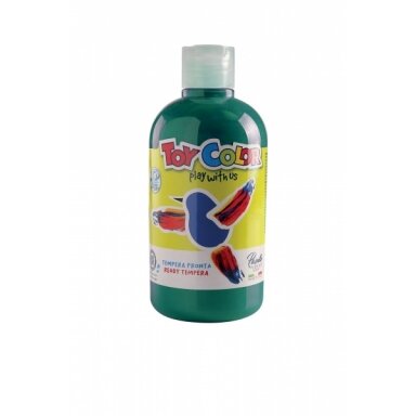 Guašas Toy Color 500 ml puikiai plaunamas žalios spalvos Guašas Toy Color 500 ml puikiai plaunamas žalios spalvos