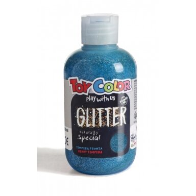 Гуашь Toy Color Magic Glitter 250 мл голубая (Cyan Blue) Гуашь Toy Color Magic Glitter 250 мл голубая (Cyan Blue)