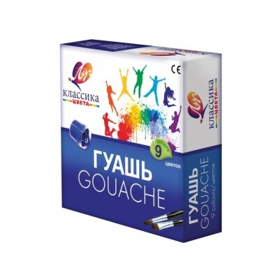 Guašų rinkinys Luch "Klasika" 9x20 ml Guašų rinkinys Luch "Klasika" 9x20 ml