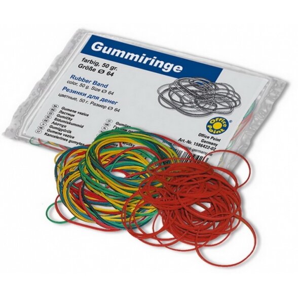 Gumytės Office Point 64 mm 50 g įvairių spalvų Gumytės Office Point 64 mm 50 g įvairių spalvų