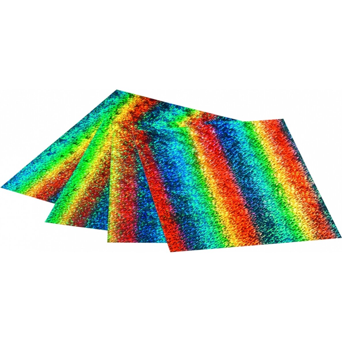 Holographic Foil RAINBOW, self-adhesive, 23x33cm, 4 sheets 1