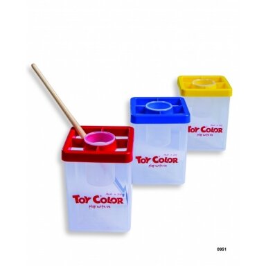 Indelis teptukams ir vandeniui Toy Color stačiakampis Indelis teptukams ir vandeniui Toy Color stačiakampis
