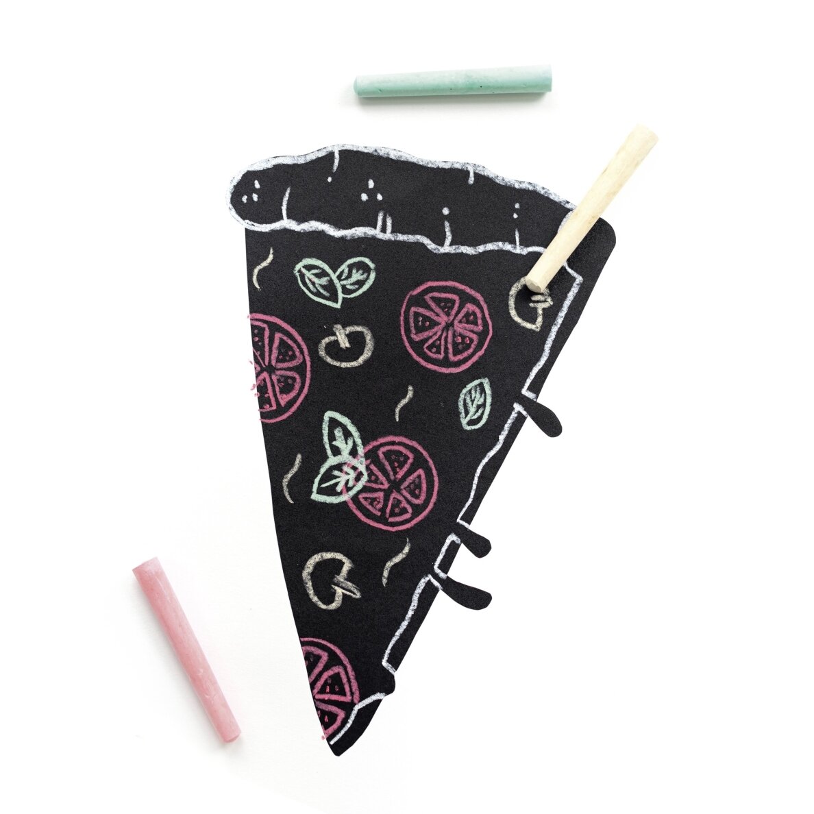 Blackboard Foil self-adhesive 135µ, 45x200cm, 1 roll, black incl. 10 chalks 2