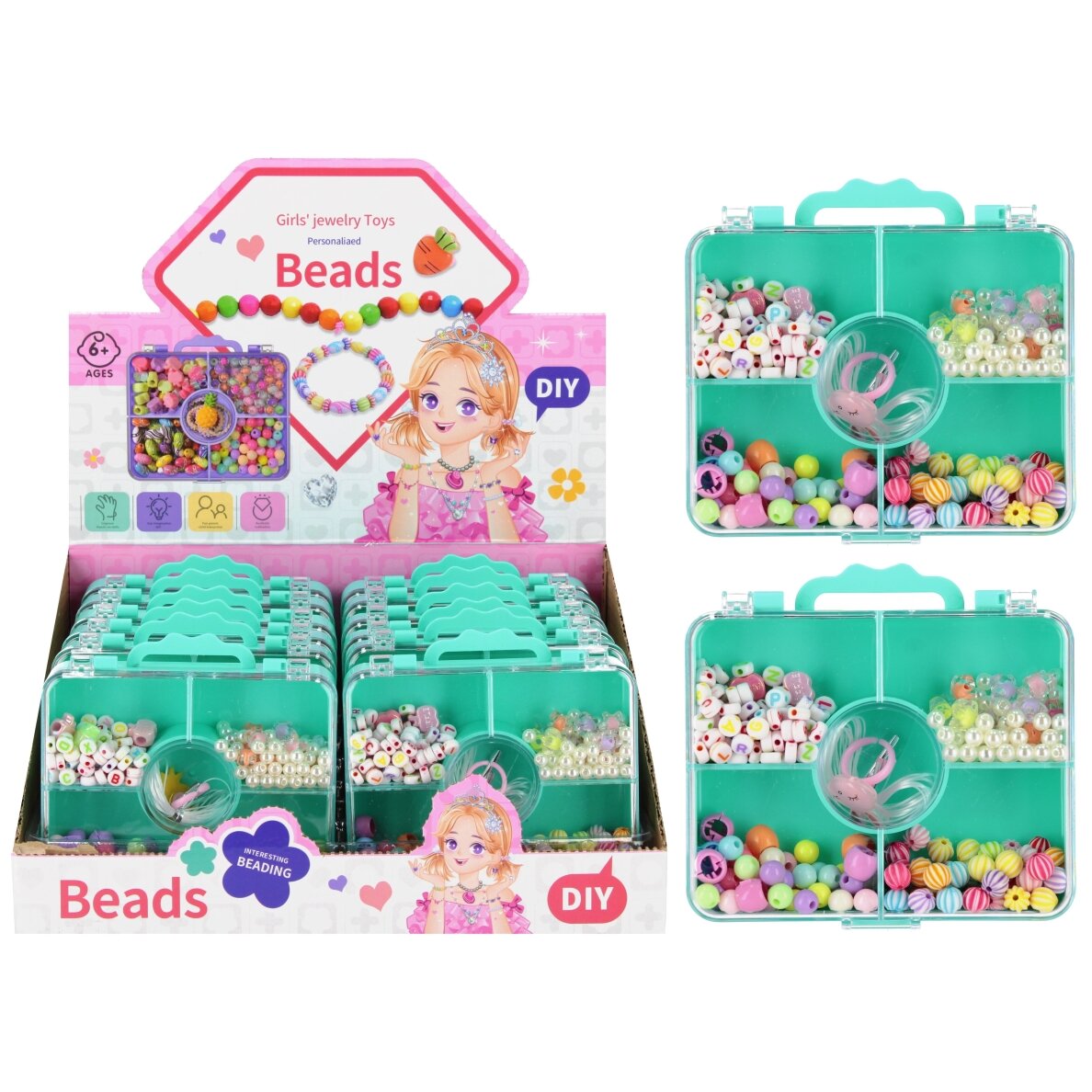 Bead Set for Jewelry Making Mega Creative, Window Box