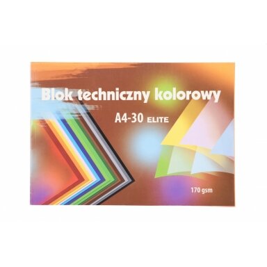 Картон цветной Kreska ELITE A4 30 листов