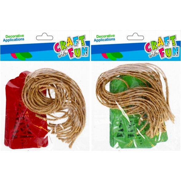Kalėdiniai pakabukai dovanoms iš veltinio Mix 16 vnt CRAFT-FUN Kalėdiniai pakabukai dovanoms iš veltinio Mix 16 vnt CRAFT-FUN