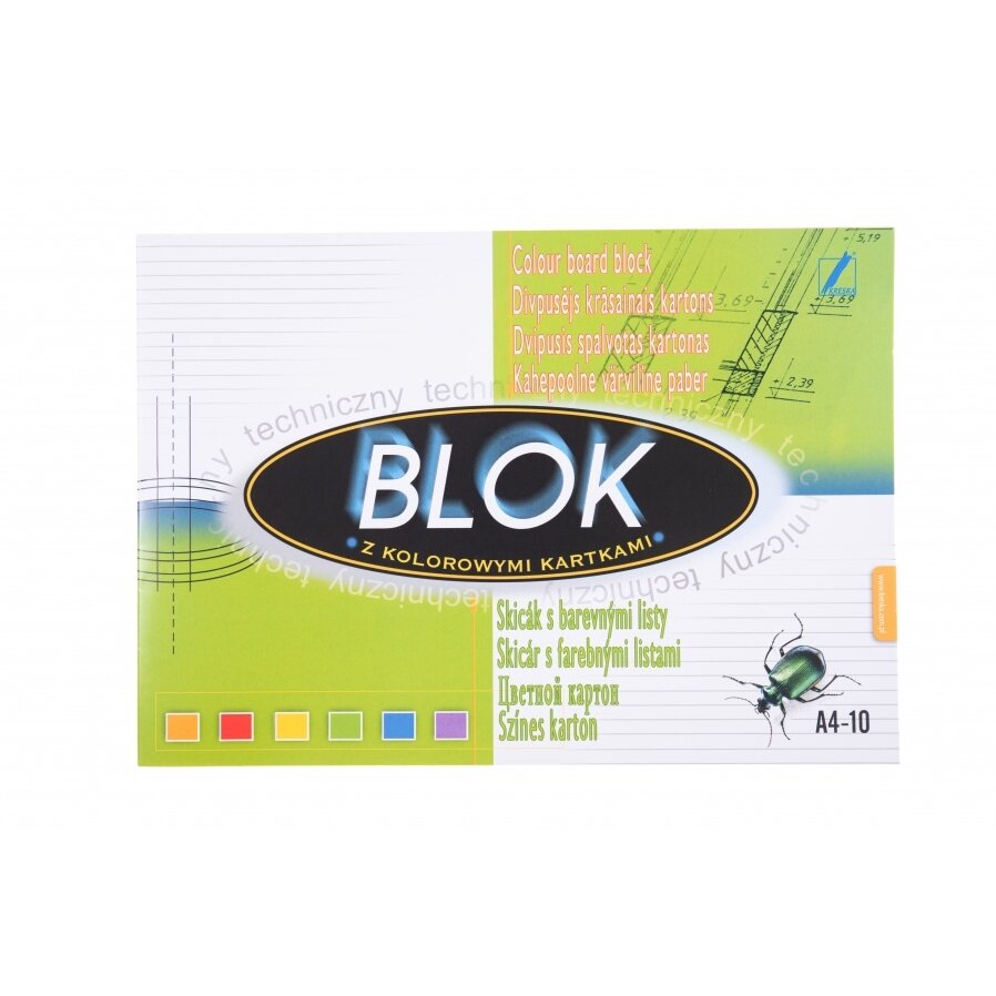 Kreska Colored Cardboard A4 170 gsm 10 sheets Kreska Colored Cardboard A4 170 gsm 10 sheets